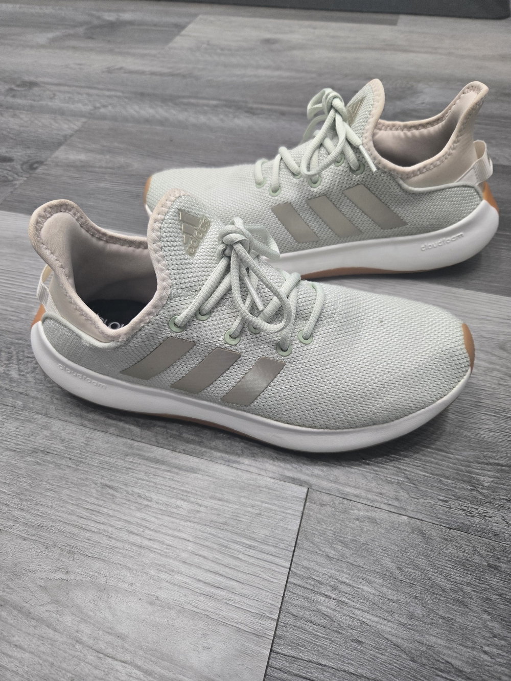 adidas Women's Cloudfoam Pure 'Linen Green Gum'